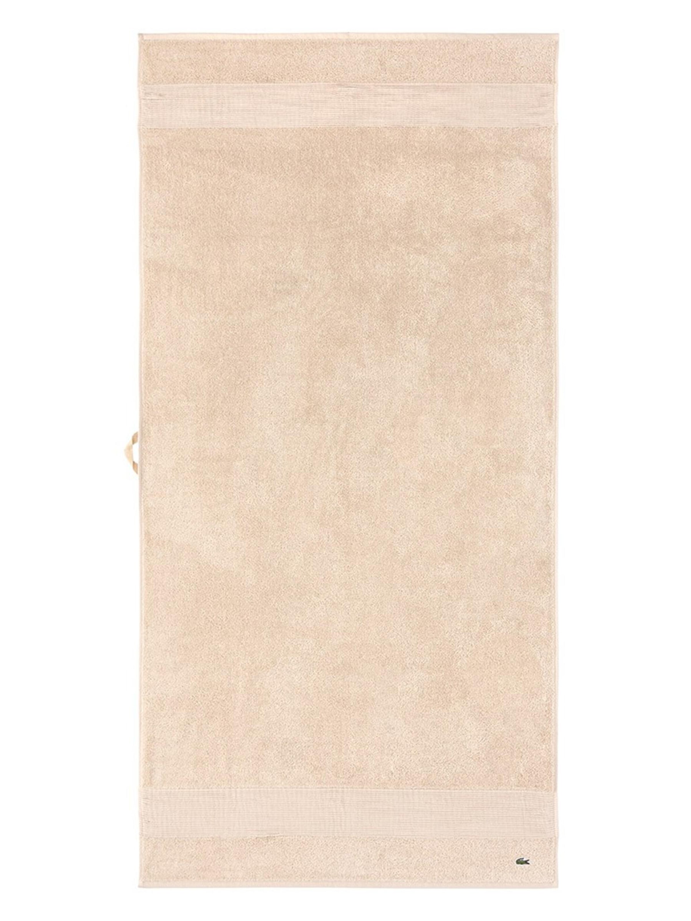 LACOSTE Handtuch 'LLECROCO'‌‌‌‌‌ in Braun: Vorderseite
