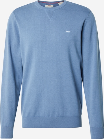 LEVI'S ® Свитер 'Lightweight Housemark Sweater' в Синий: спереди