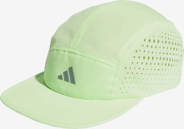 ADIDAS PERFORMANCE Athletic Cap in Green: front