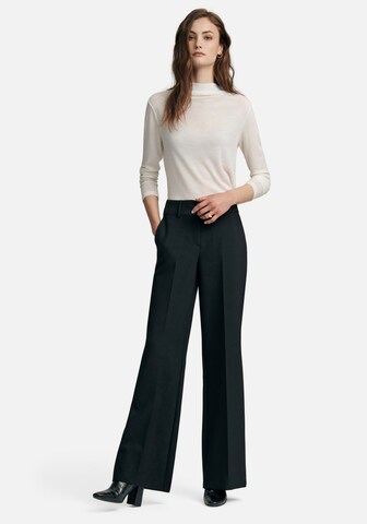 Wide Leg Pantalon à plis Fadenmeister Berlin en noir