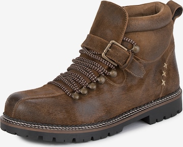 STOCKERPOINT Traditional shoes 'Tiago' in Brown: front