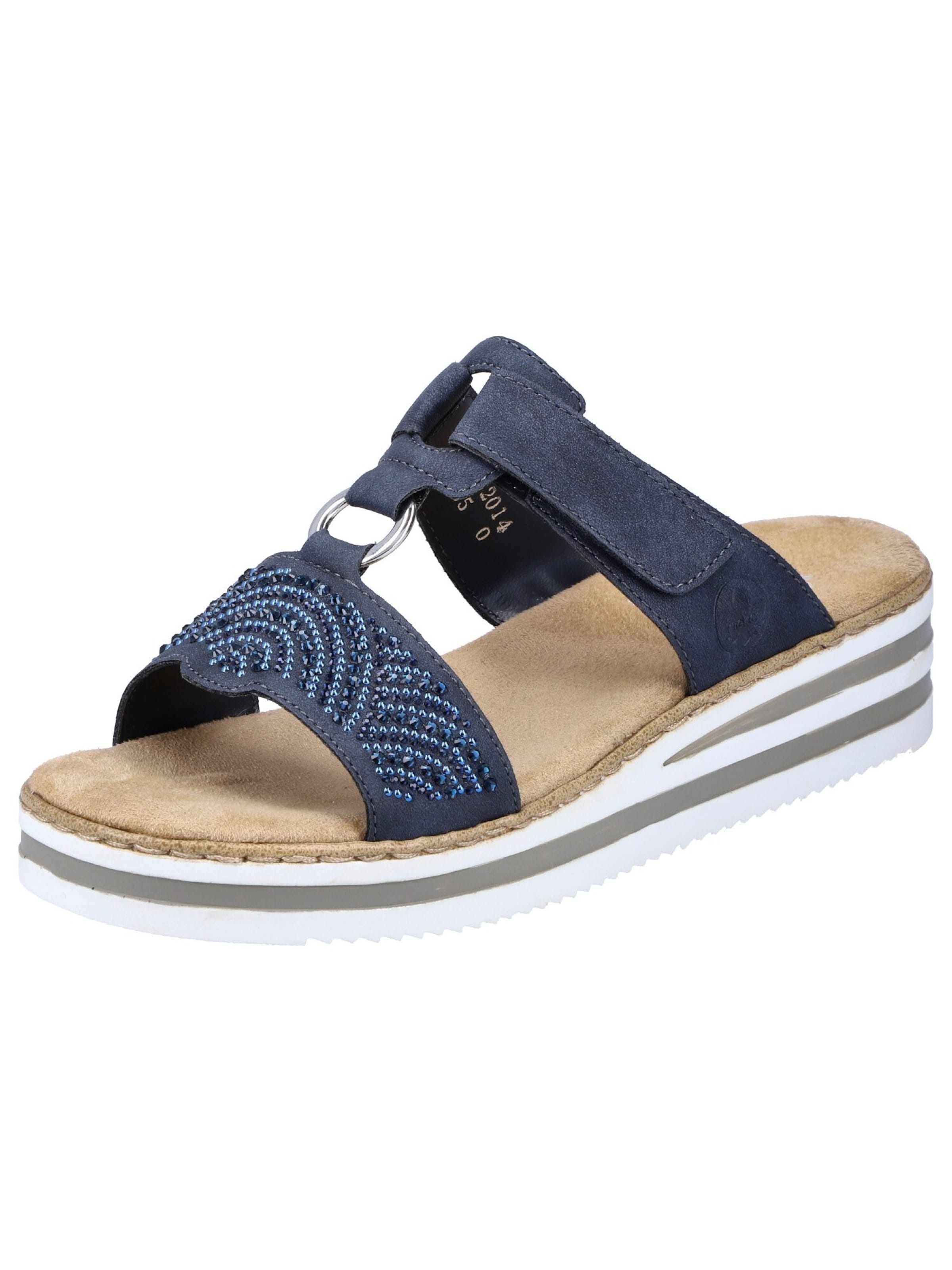 Mule Rieker en bleu : devant