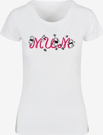 T-shirt 'Mother's Day - Winnie The Pooh Mum' ABSOLUTE CULT en blanc : devant
