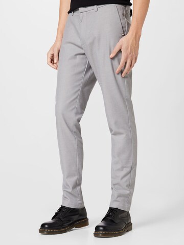Slimfit Pantaloni chino 'Kaito' di BOSS Black in grigio: frontale