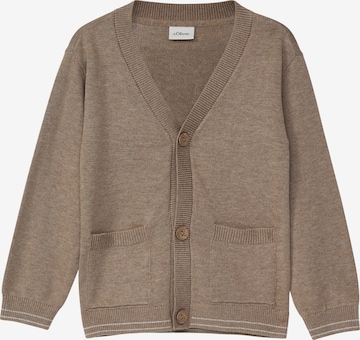 s.Oliver Gebreid vest in Bruin: voorkant