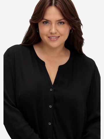 SHEEGO Bluse in Schwarz