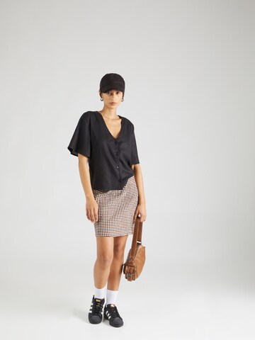 Thinking MU Blouse 'Hemp Libelula' in Black