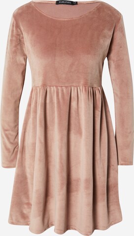 Sublevel Dress in Pink: front