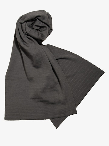 LANARTO slow fashion Schal 'Uni' in Grau: Vorderseite