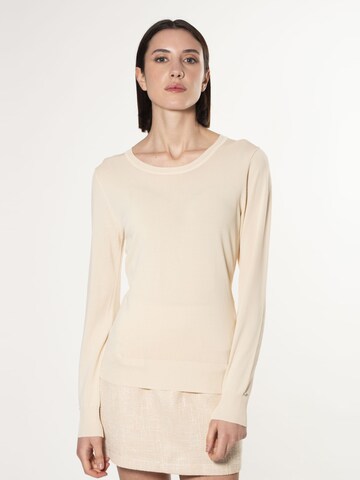 Pull-over Influencer en gris : devant