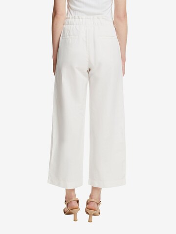 Wide Leg Pantalon ESPRIT en blanc