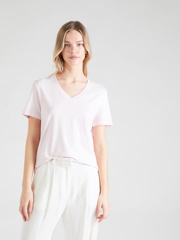 T-shirt 'ESSENTIAL' SELECTED FEMME en rose : devant