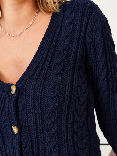 Bianco Lucci Πλεκτή ζακέτα σε σκούρο μπλε, Άποψη προϊόντος