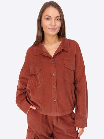Veste mi-saison ' VERONA ' Seasons of April en orange : devant