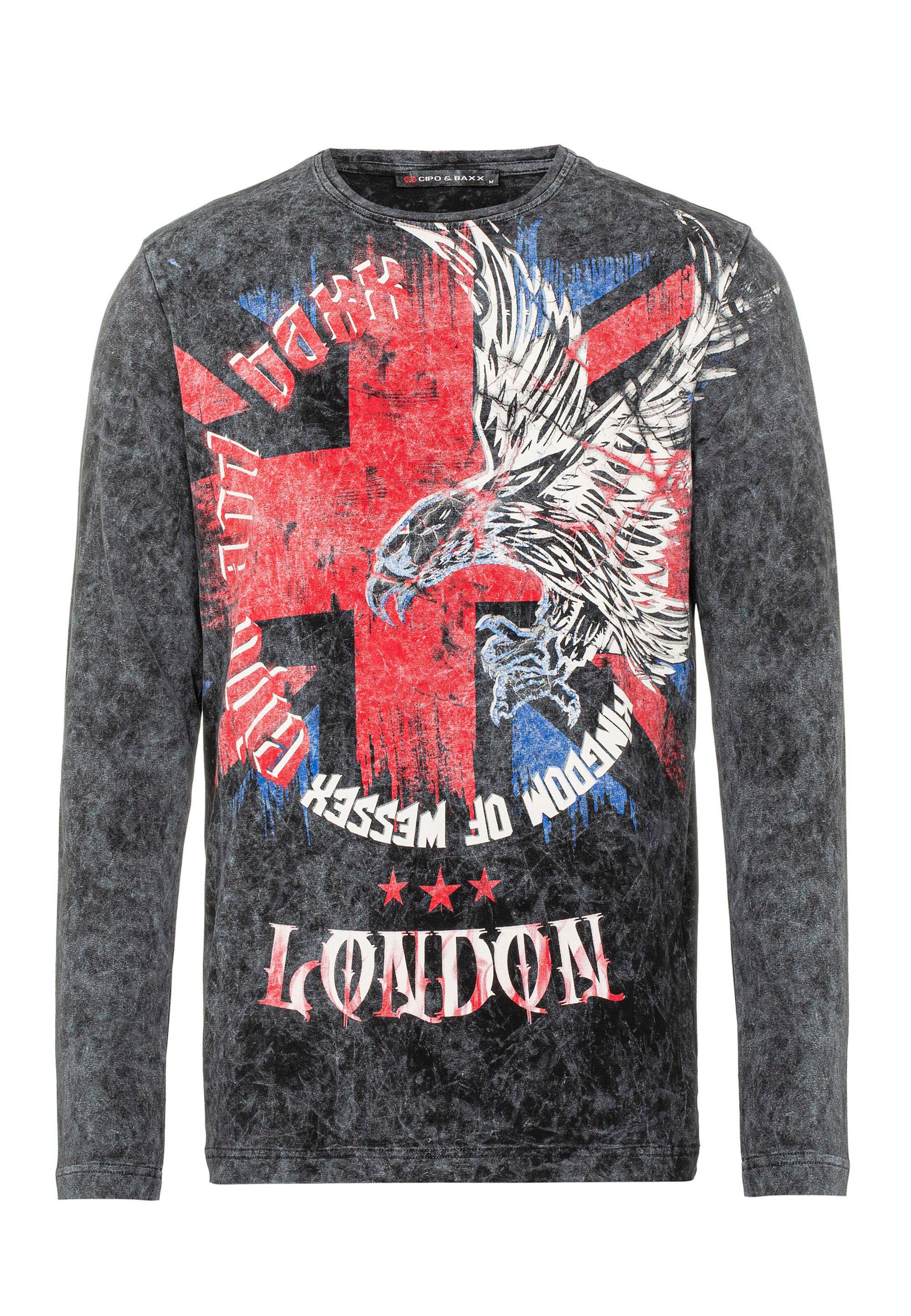 CIPO & BAXX Shirt in Zwart: voorkant