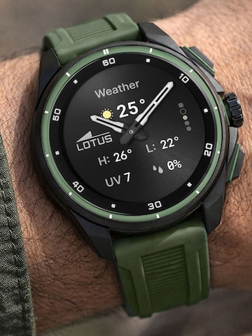 Montre digitale Lotus en vert : devant