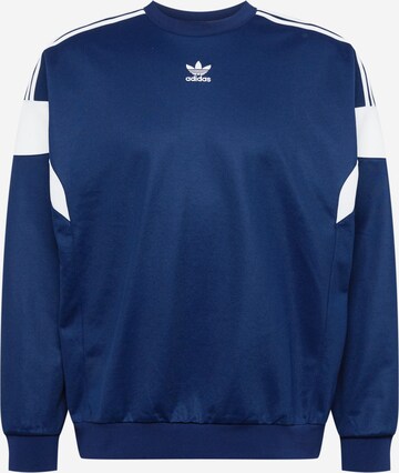 ADIDAS ORIGINALS Sweatshirt 'Adicolor Classics Cut Line' in Blauw: voorkant