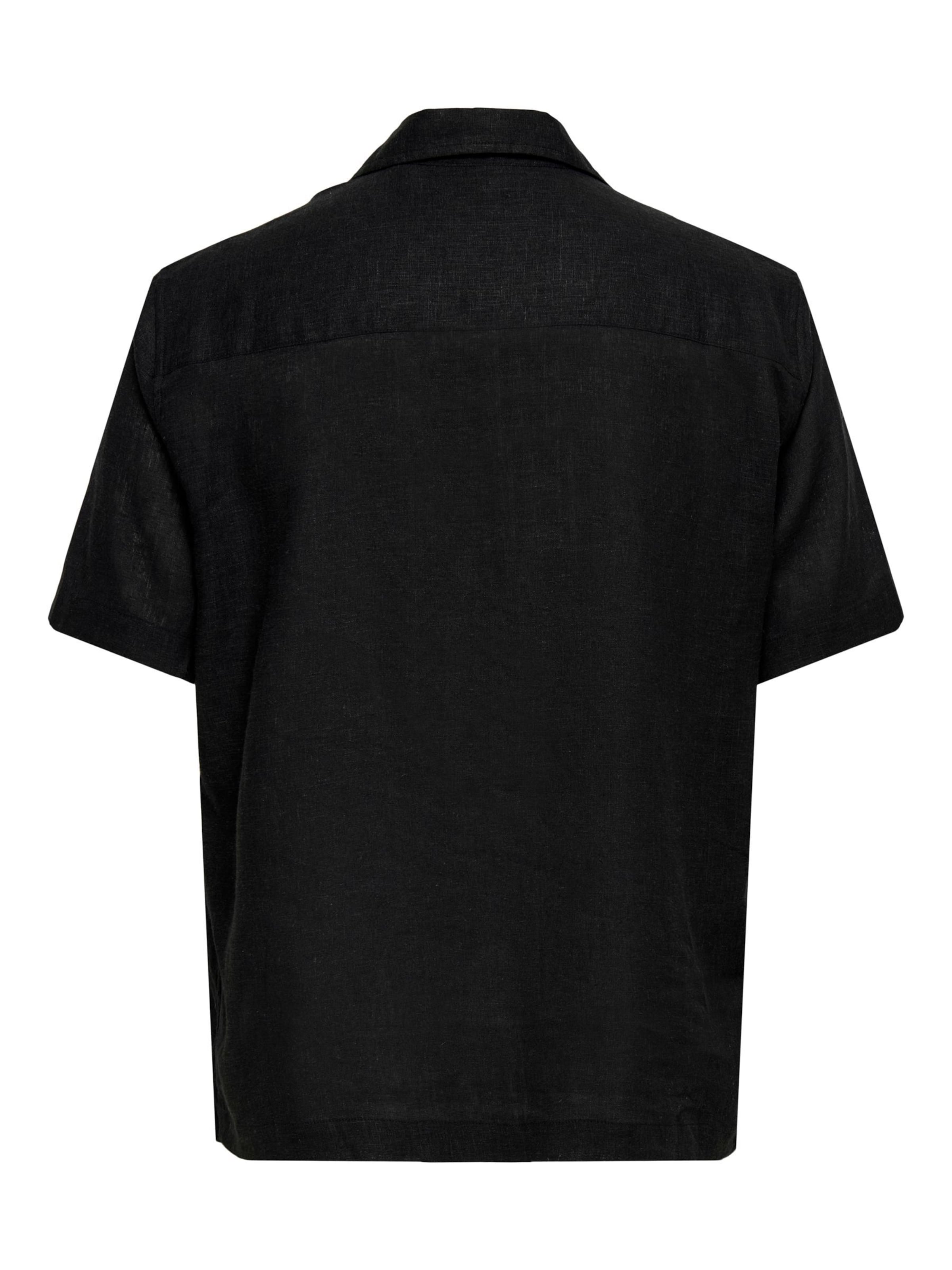 Only & Sons Regular Fit Skjorte 'ONSLaurence' i sort