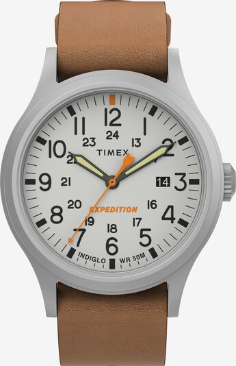 TIMEX Montre à affichage analogique en marron / gris / noir / blanc, Vue avec produit