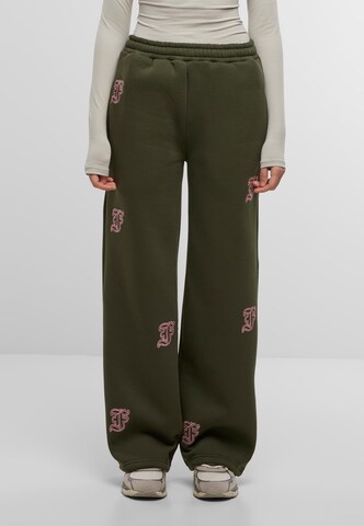 Regular Pantalon Felicious en vert : devant