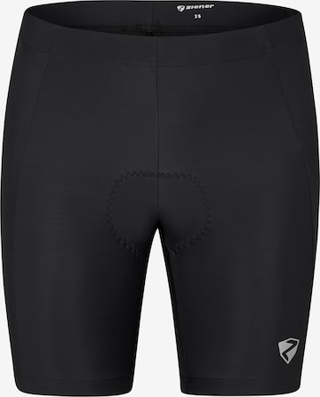 ZIENER Skinny Workout Pants 'NIARA X-Function' in Black: front