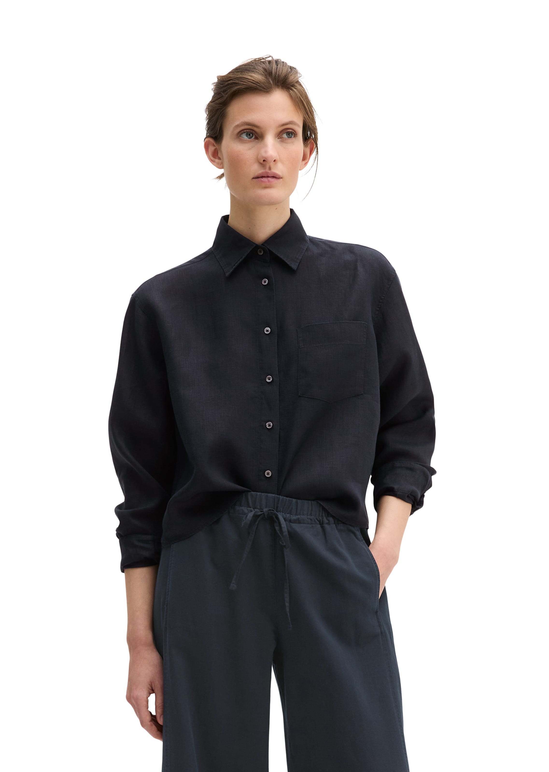 Marc O'Polo Bluse in Blau: Vorderseite