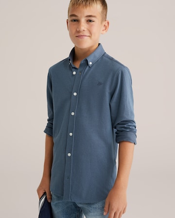 WE FashionRegular Fit Košulja - plava boja: prednji dio