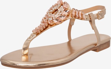 Séparateur d'orteils Salinyang en or : devant