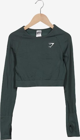 GYMSHARK Top & Shirt in M in Green: front
