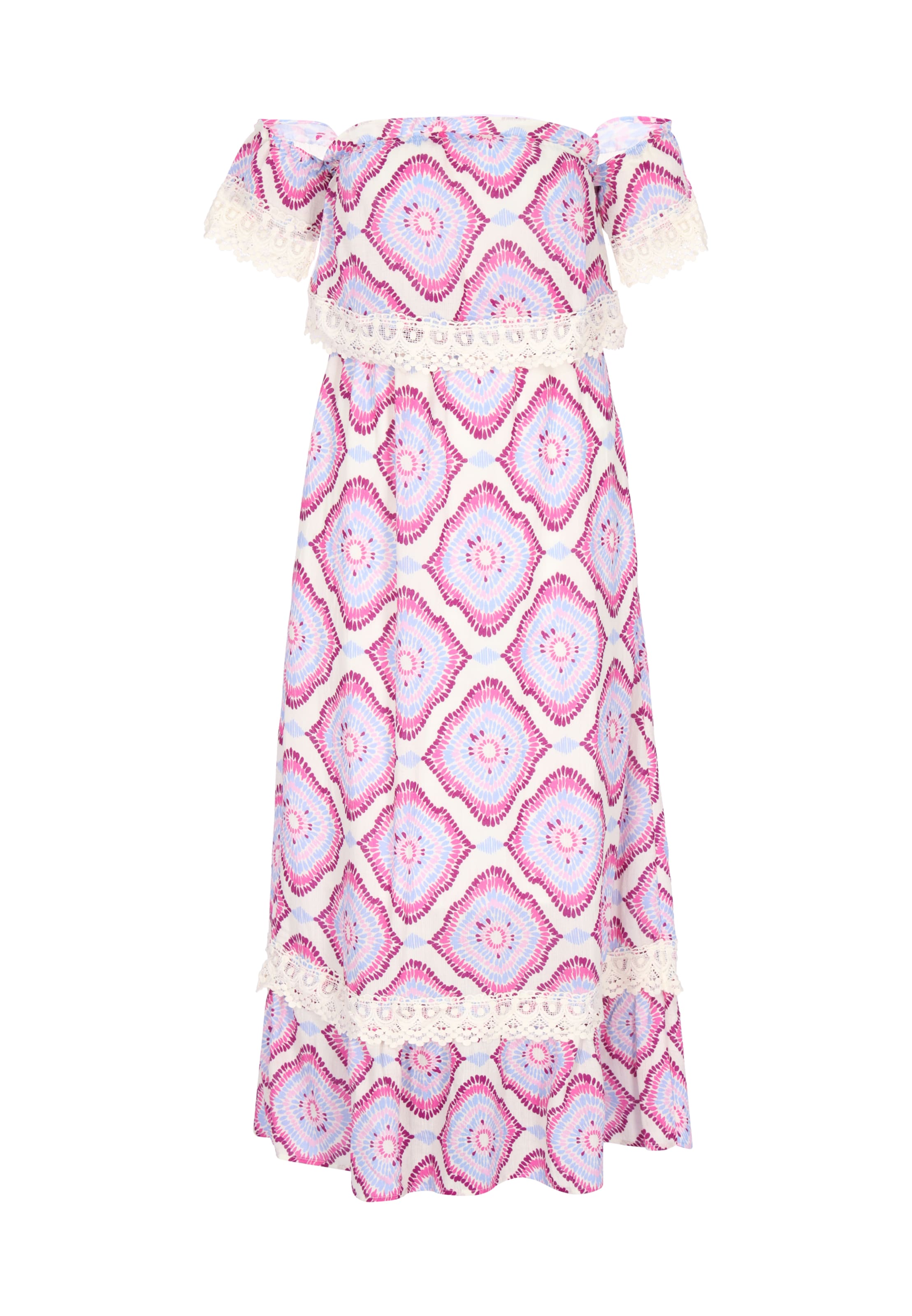 IZIA - Vestido 'Festival' en rosa: frente