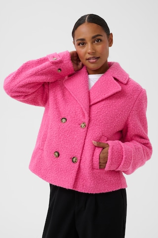 Kaffe Between-seasons coat 'KAAnne' in Pink: front