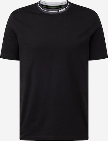 BOSS - Camiseta en negro: frente