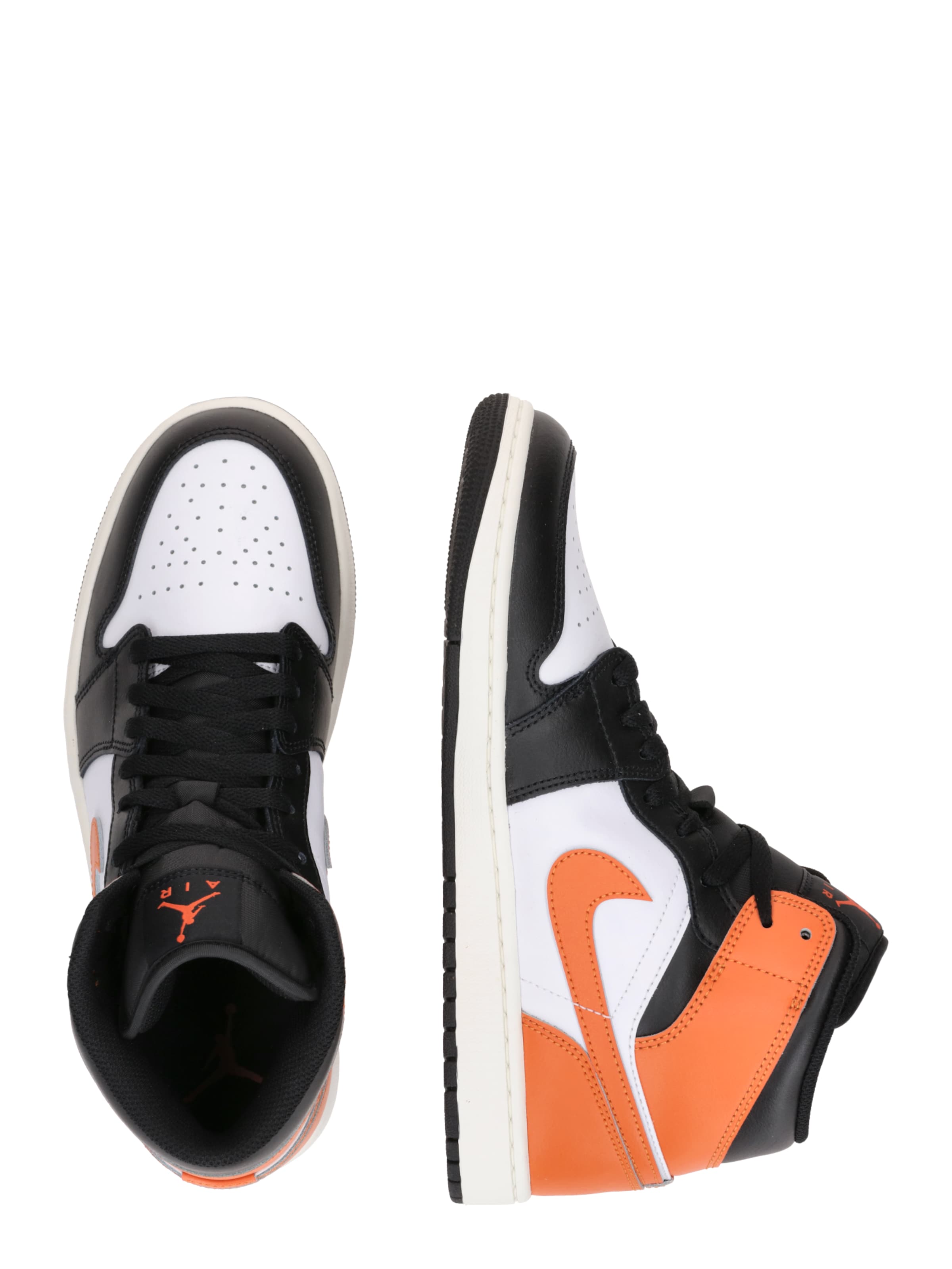 Jordan Magas szárú sportcipők 'AIR JORDAN 1' - narancs