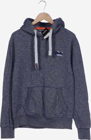 Superdry Sweatshirt & Zip-Up Hoodie in M in Blue: front