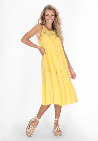 IZIA Платье 'Boho' в Желтый