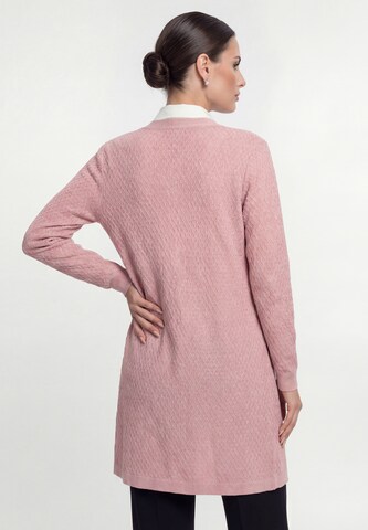 usha BLACK LABEL Gebreid vest 'Classic' in Roze