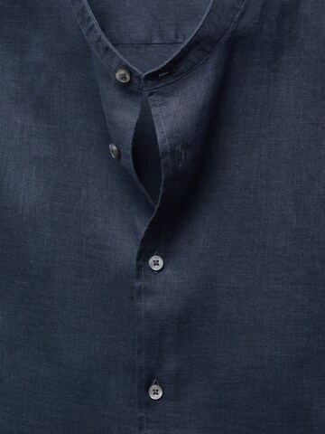 MANGO MAN Regular fit Button Up Shirt 'Chennai' in Blue