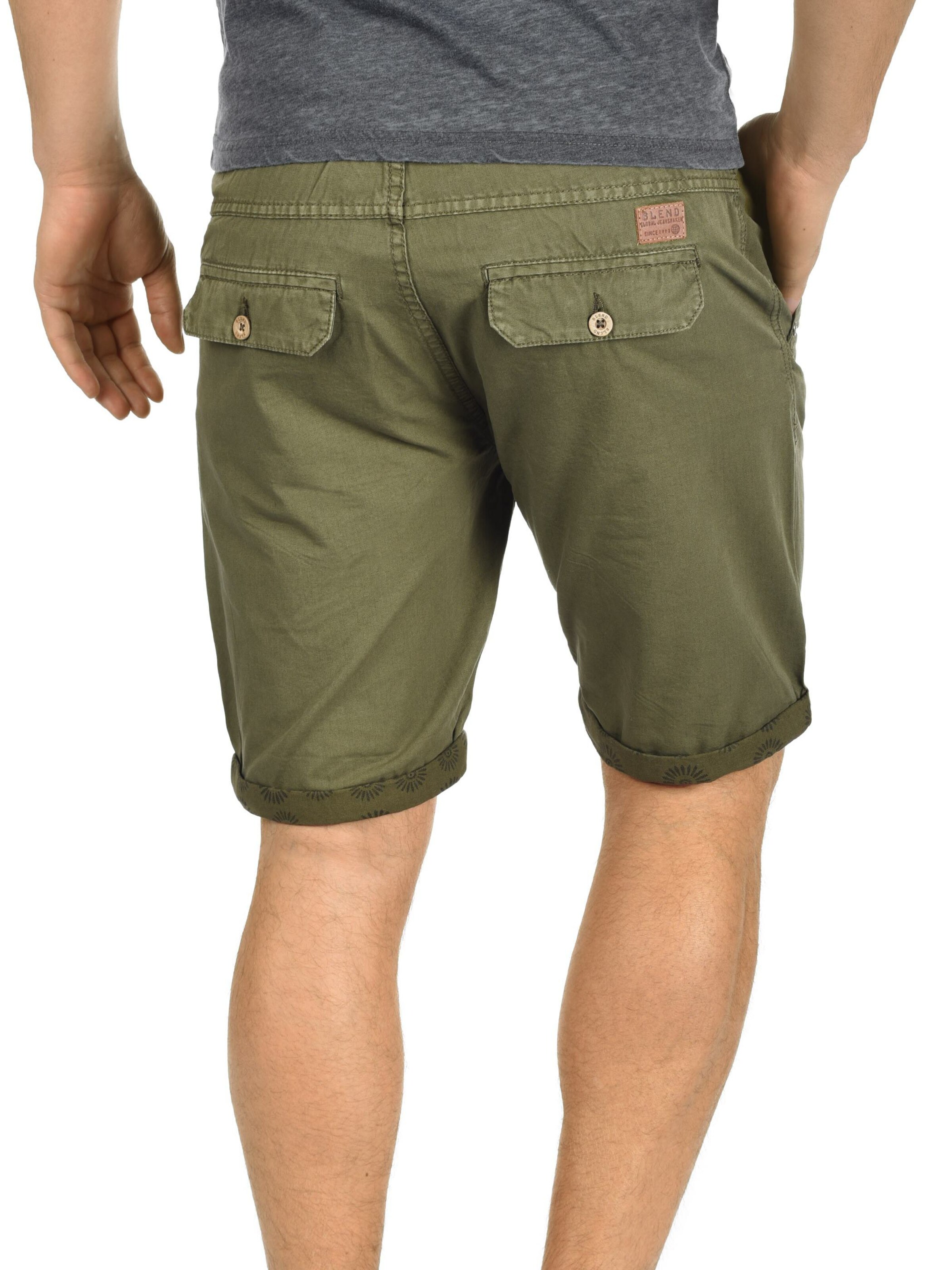 BLEND Regular Chino Pants 'BHClaudio' in Green