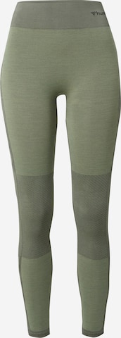Pantalon de sport Hummel en vert : devant