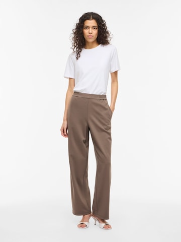 VILA Loose fit Trousers 'VIEllie' in Grey