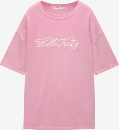 Pull&Bear T-shirt 'HELLO KITTY' i rosa / vit, Produktvy