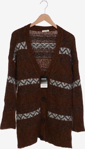 hessnatur Sweater & Cardigan in S in Brown: front