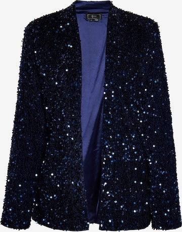 Sacou de la faina pe albastru: față