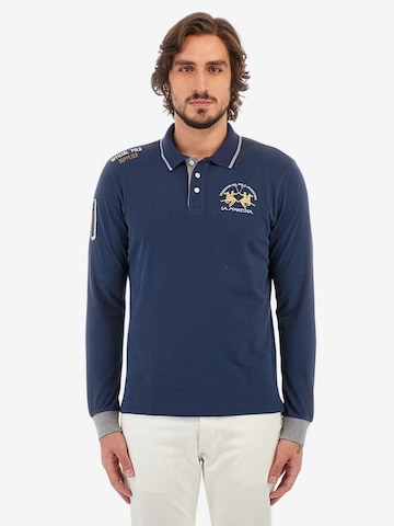 T-Shirt 'Wolfe' La Martina en bleu : devant
