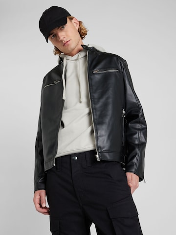 JACK & JONESPrijelazna jakna 'GRAIN' - crna boja: prednji dio