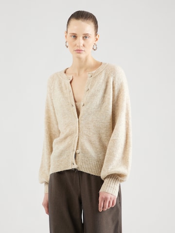 MSCH COPENHAGEN Gebreid vest 'Zasha Hope' in Beige: voorkant