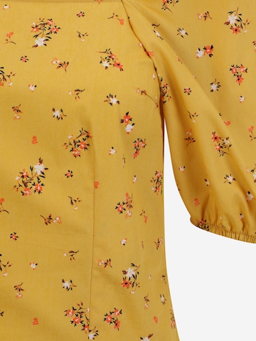 Maglietta 'ROSE' di OBJECT Petite in giallo