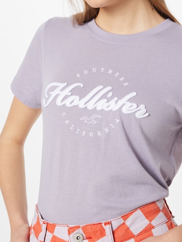 HOLLISTER Tričko – fialová