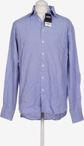 Commander Button Up Shirt in L in Blue: front