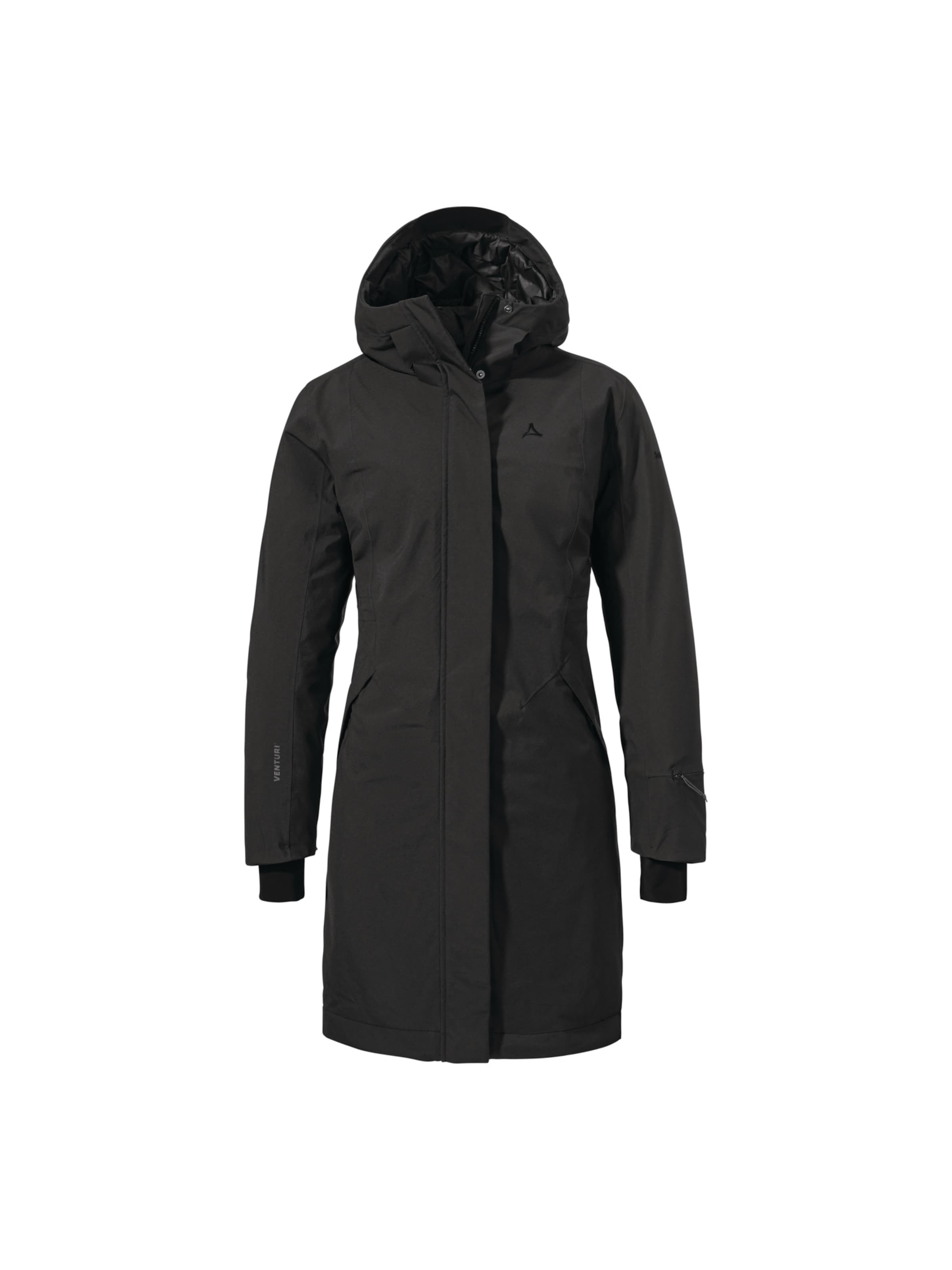 Schöffel Outdoor coat in Black: front